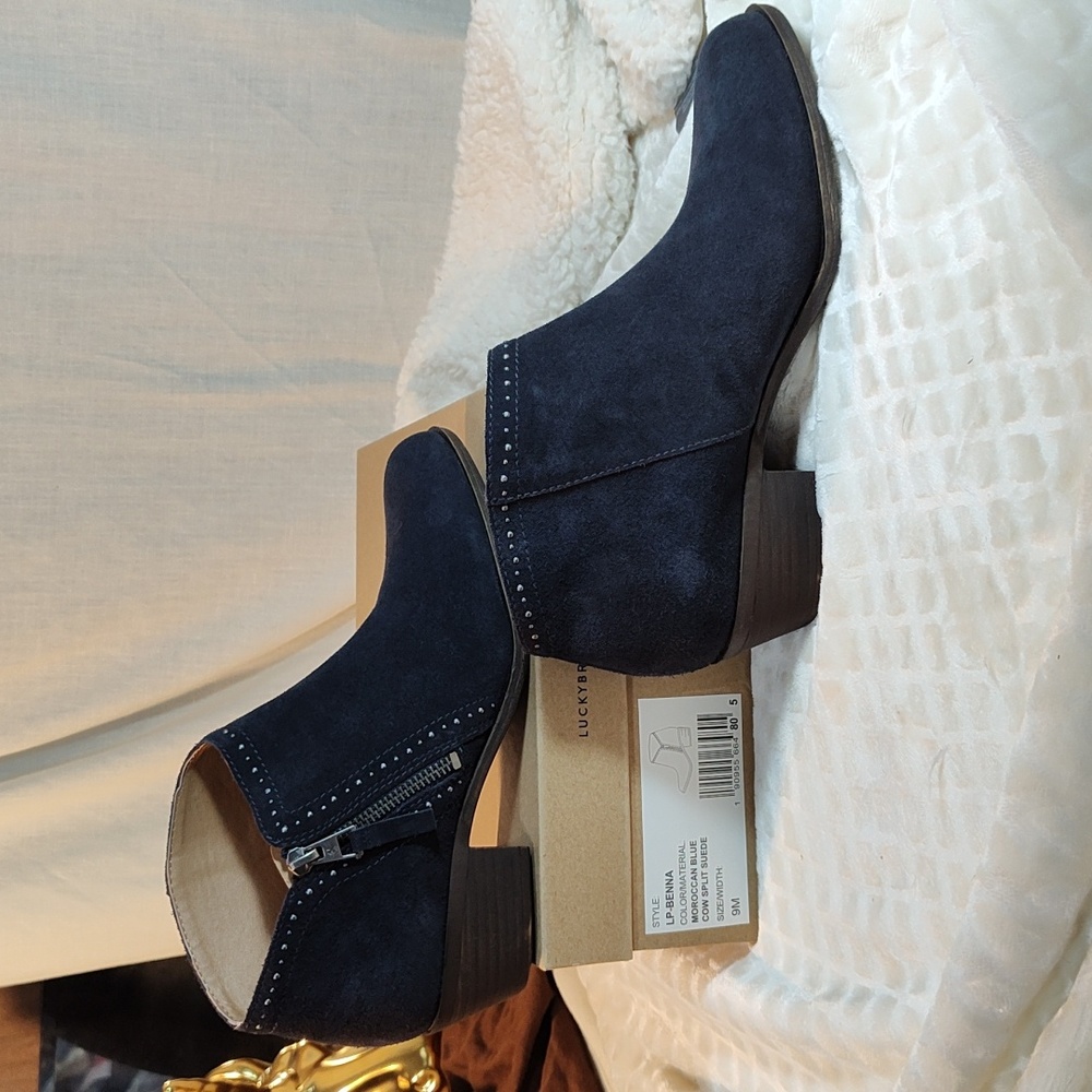 Lucky Brand Benna Style Navy(Moroccan Blue) Booties
